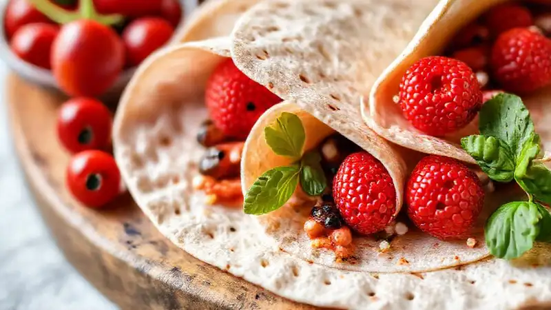 Receta saludable con bayas brillantes