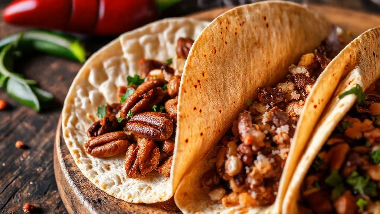 Tortillas coloridas y ahumadas, deliciosas y atractivas