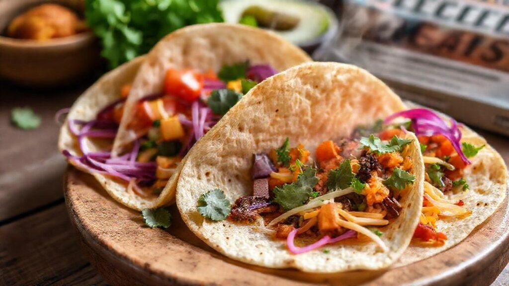 Tortillas veganas frescas invitan al sabor