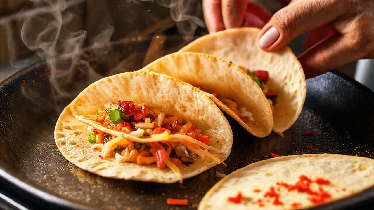 Tortillas sabrosas, cocinadas con cuidado y calor