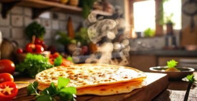 Cocina soleada: tortilla dorada y feliz