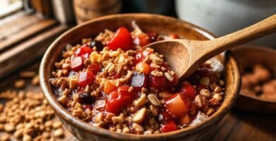 Una cocina rústica ofrece un festín visual