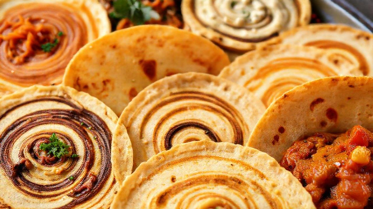 Tortillas: arte culinario colorido y atractivo