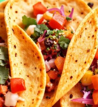 Tortillas veganas: arte culinario vibrante