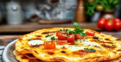 Una tortilla española vibrante y apetitosa