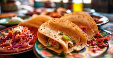 Tortillas mexicanas: dulces coloridos y apetitosos