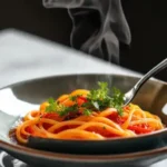 Menemen elegante: presentación sofisticada y vibrante