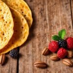 Una mesa rústica sirve comida saludable