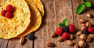 Una mesa rústica sirve comida saludable
