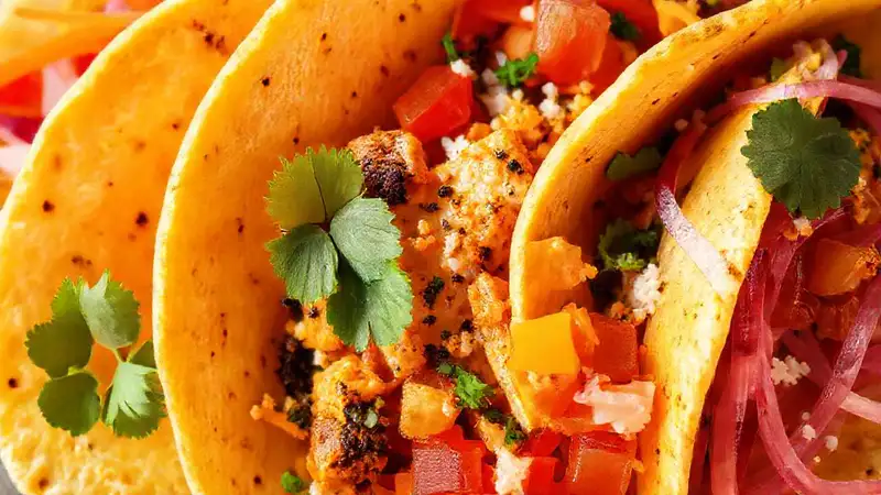Tofu vegan vibrante, fotografía estudiantil apetitosa