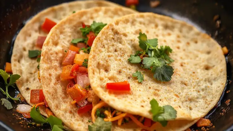 Tofu tortillas veganas brillan y apetecen