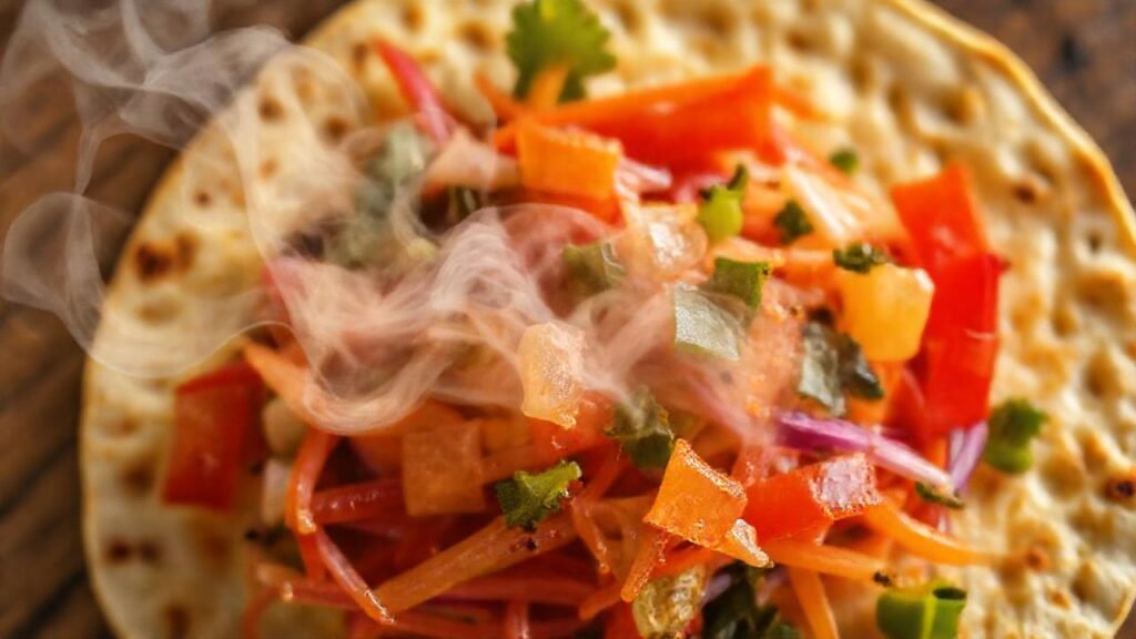 Tortilla con vegetales