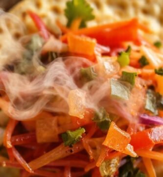 Tortilla con vegetales