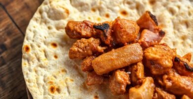 Tortilla dorada y jugosa