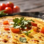 Una tortilla argentina apetitosa y tradicional
