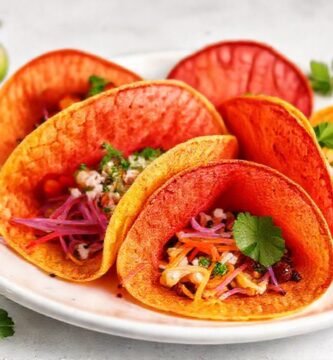 Tortillas coloridas y elegantes