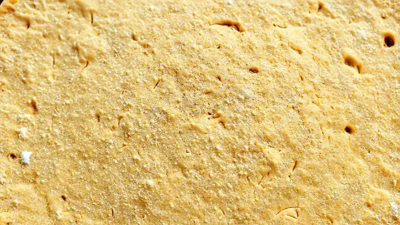 Tortilla vegana: textura