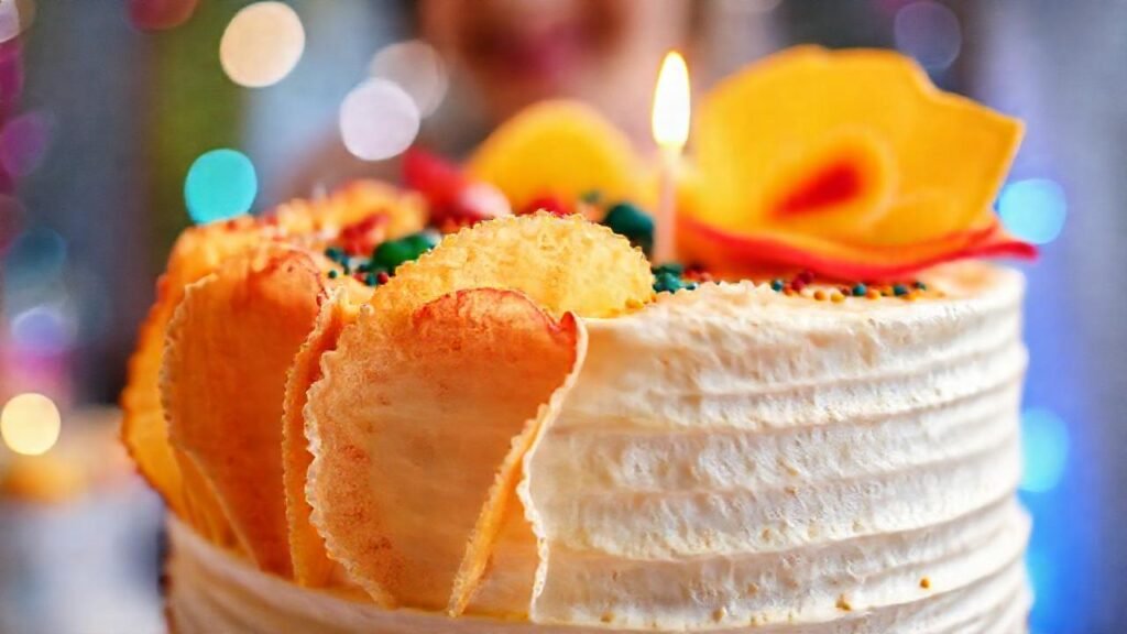 El pastel de bodas celebra un momento feliz