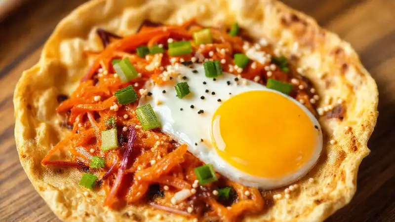 Tortilla gyeran mari: un plato coreano vibrante