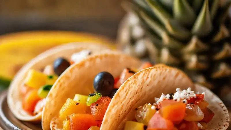 Frutas tropicales deliciosas y apetitosas se exhiben