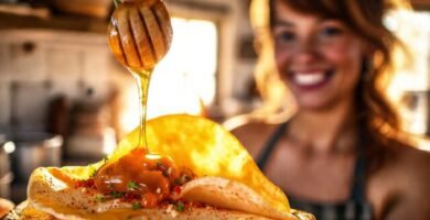 Comida deliciosa y cálida