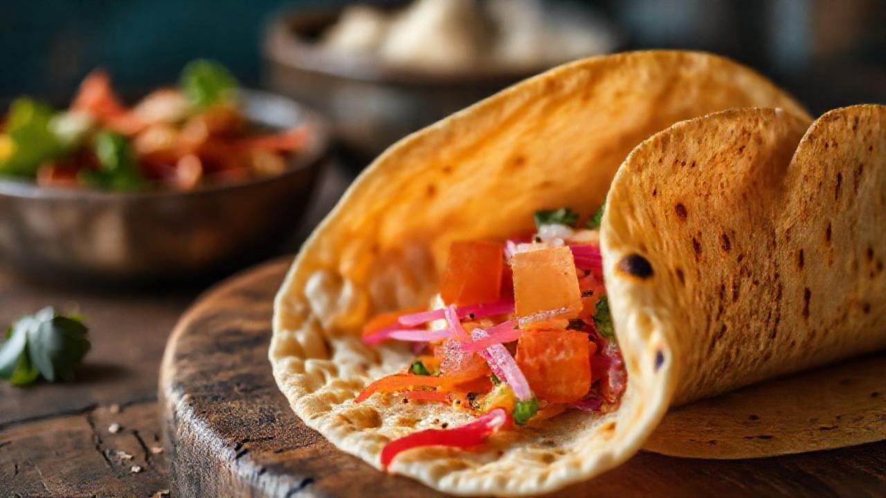 Tortillas vibrantes, textura diversa y apetitosas