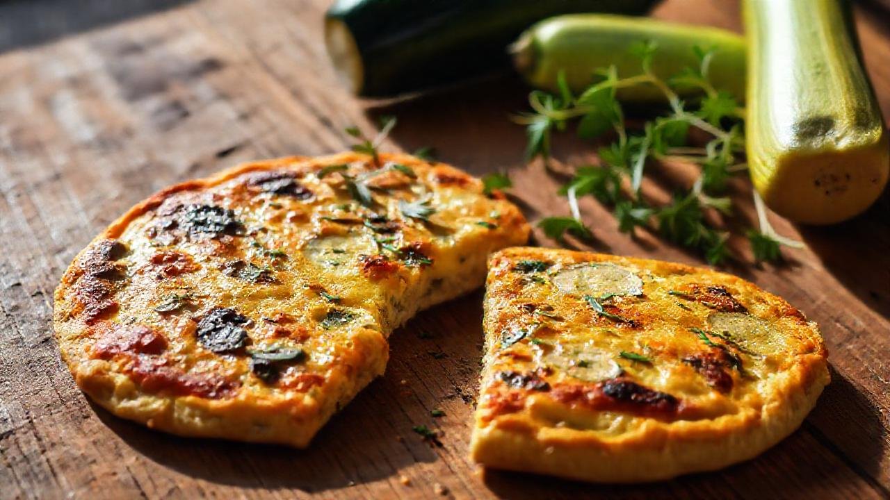 Una mesa rústica sirve tortilla vegana