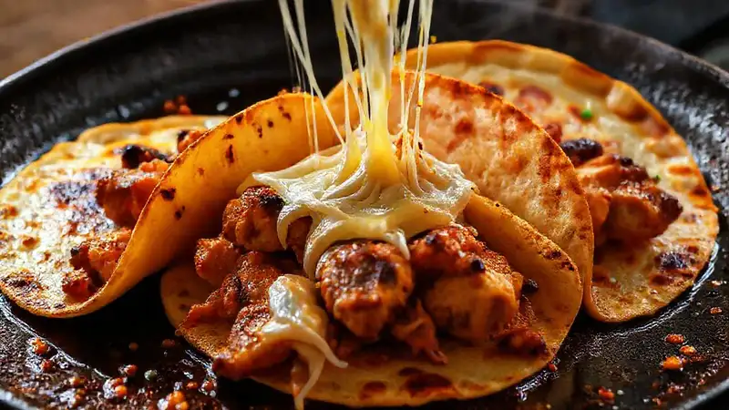 Tortillas de pollo doradas son deliciosas
