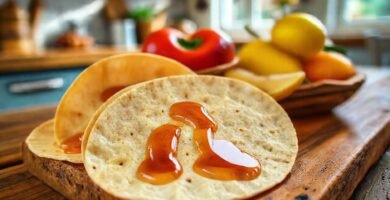 Tortillas dulces brillan en cocina cálida
