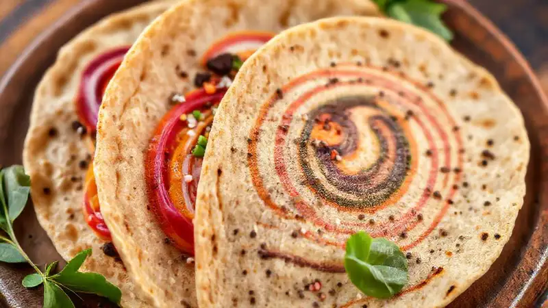 Tortillas veganas apetitosas