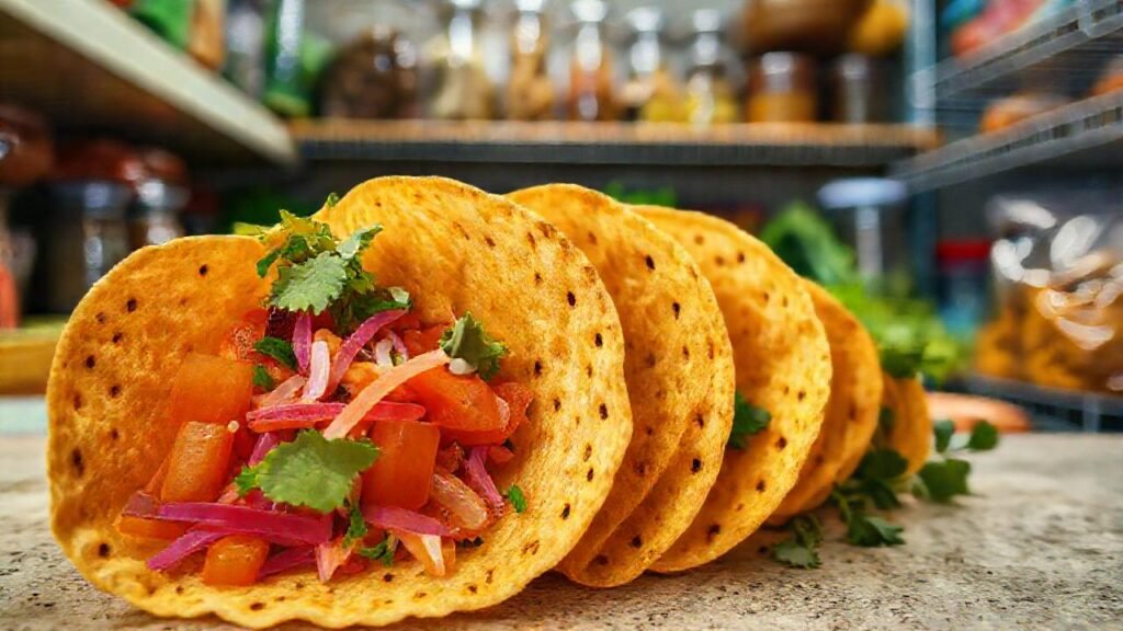 Tortillas frescas iluminan una escena apetecible