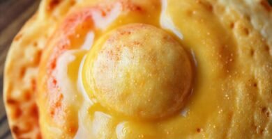 Un pastel dulce y apetitoso brilla