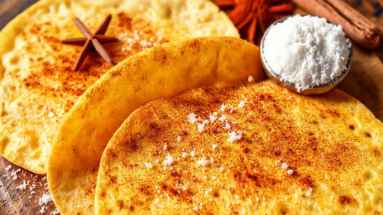 Tortillas doradas, dulces y especiadas