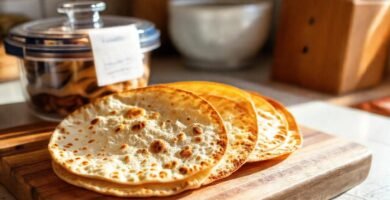 Tortillas calientes en un ambiente hogareño