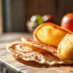 Tortillas saludables brillan con luz cálida