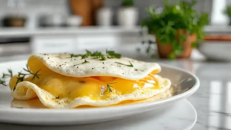 Una tortilla elegante y saludable