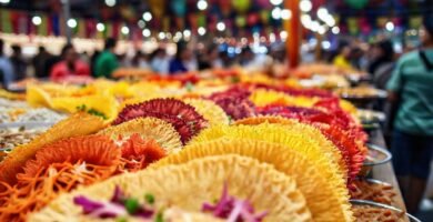 Tortillas coloridas celebran una comida global