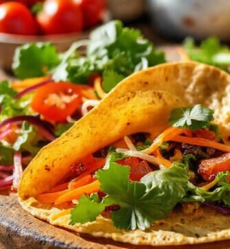 Tortilla vegana apetitosa y saludable