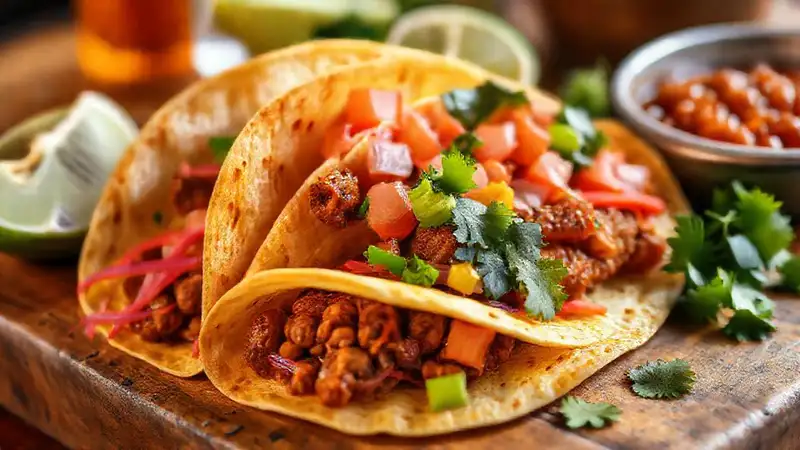 Tacos mexicanos: sabor