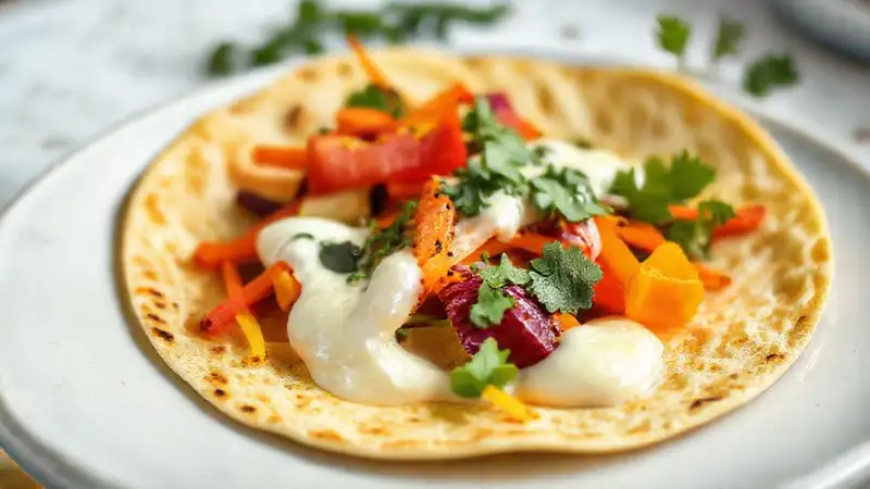 Tortilla keto colorida y saludable