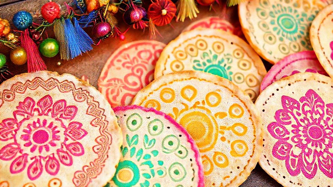 Pasteles de tortilla: arte festivo y alegre