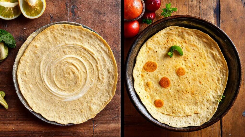 Tortillas mexicanas vs. crepe francés elegante
