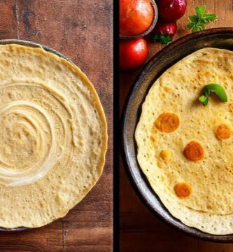 Tortillas mexicanas vs. crepe francés elegante