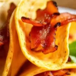 Tortillas crujientes y bacon