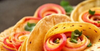 Tortillas vibrantes y deliciosas