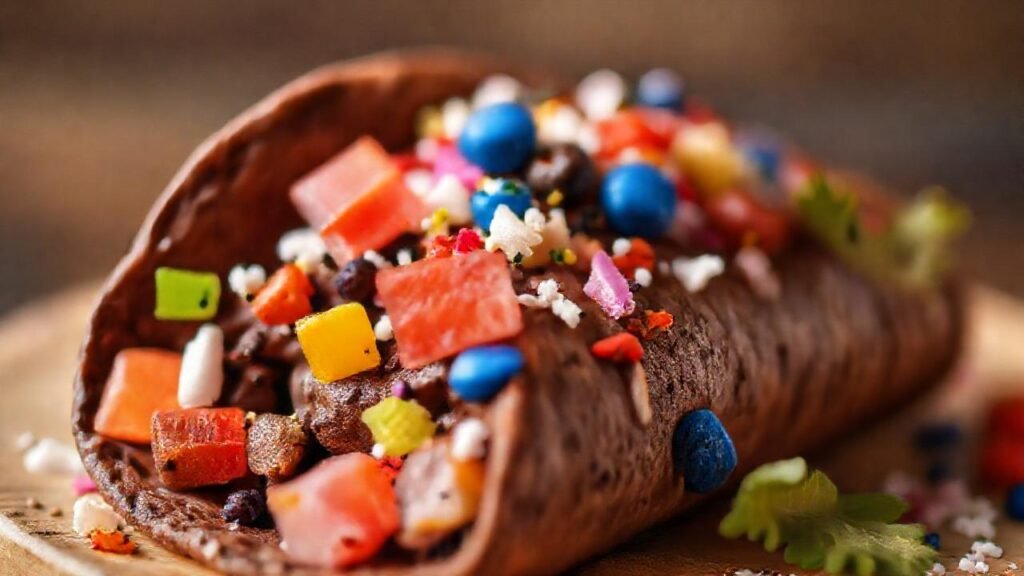 Tortilla de chocolate: un bocado colorido