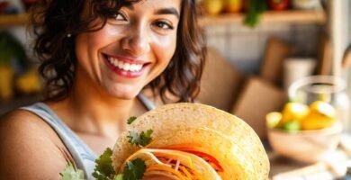 Comida vegana fresca y deliciosa
