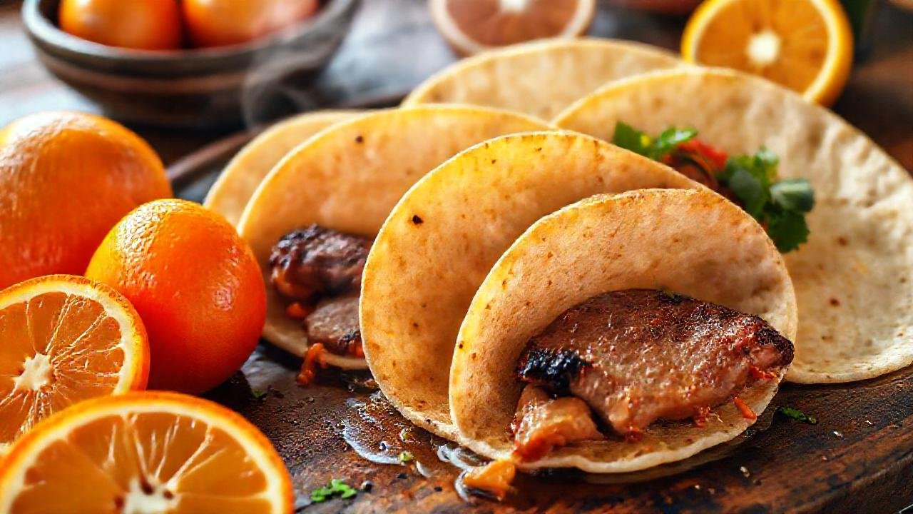 Comida mexicana tradicional, visualmente apetitosa y cálida