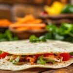 Tortilla mexicana fresca y apetitosa