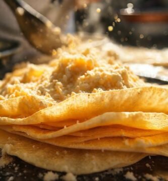 Un cocinero frustrado mancha una tortilla